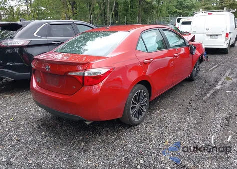 2015 Toyota Corolla S Premium z USA, uszkodzony, nr VIN 2T1BURHEXFC348498